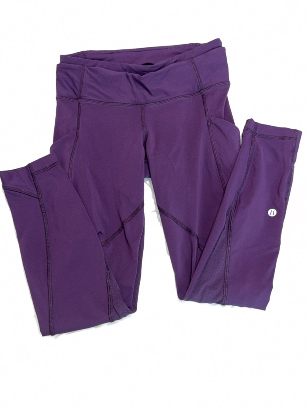 Lululemon Women's Yoga Stretch Pants Size 4 Double Waist Bands Media Pockets
